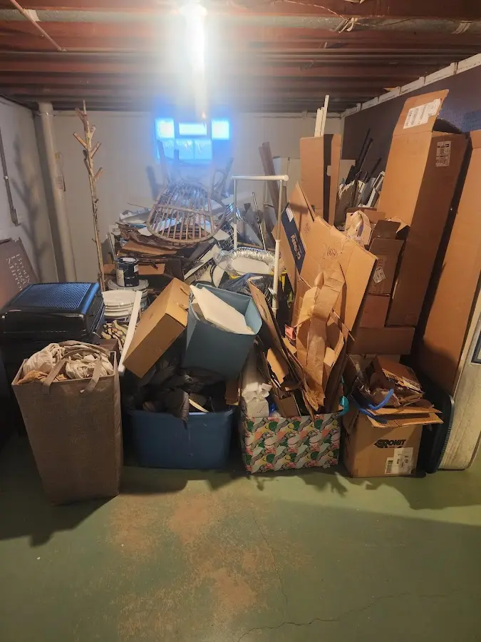 Roll-off dumpster container at job site for Concrete Dumpster Rental in Ontwa